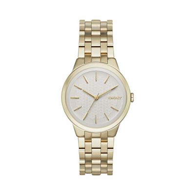 Ladies gold 'park slope' analogue watch ny2382
